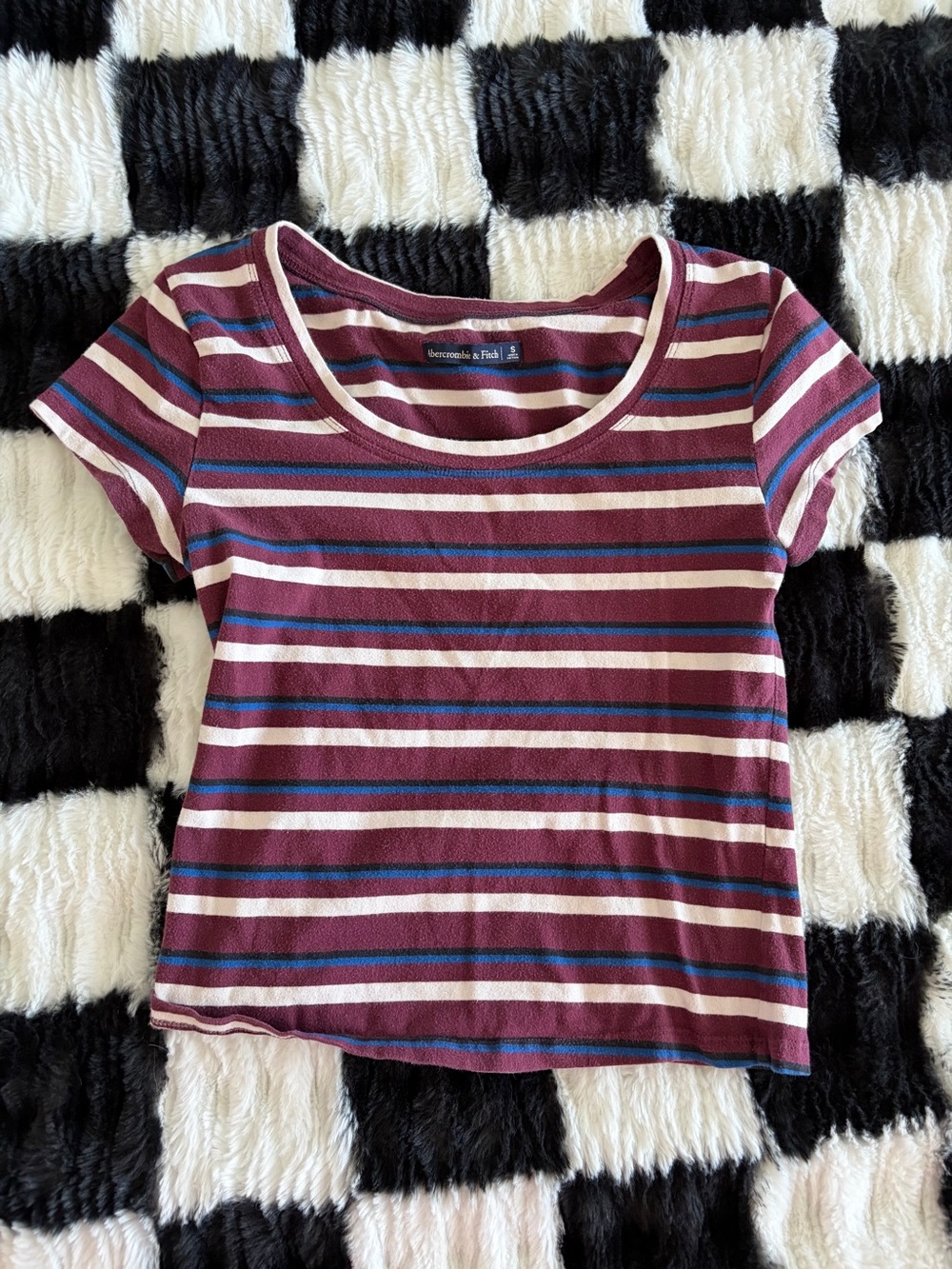 Vintage Abercrombie & Fitch Striped Baby Tee